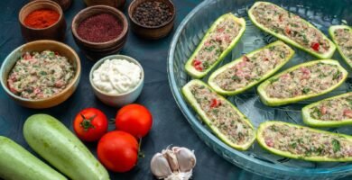 Paleo Beef Zucchini Boats