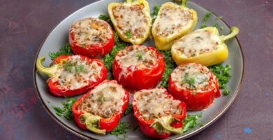 Paleo Turkey Stuffed Bell Peppers